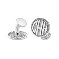 Alison & Ivy Round Original Monogram Rope Cufflinks - 18 mm